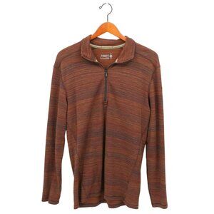 Smartwool Men's Classic Thermal Merino Base Layer Pattern 1/4 Zip L